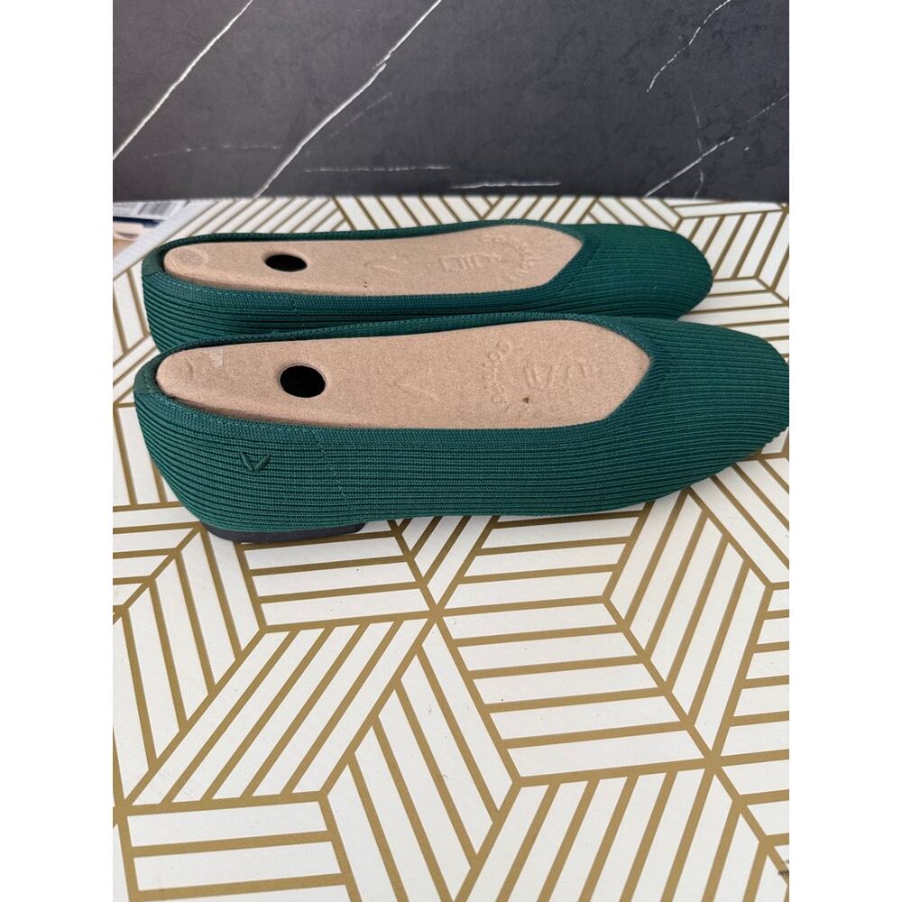 VIVIAIA margot 2.0 Square-Toe V-Cut Flats Forest Green | Size 11 42 - Picture 3 of 6